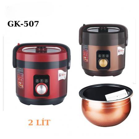 Nồi Cơm Điện 2 Chế Độ Nấu Cơm Nấu Cháo Tặng Xửng Hấp. Dung Tích 2L G.U.GKDD GK-507 Bảo Hành 12 Tháng