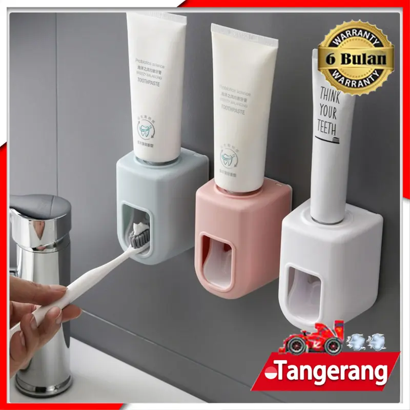 Dispenser Odol Toothpaste Dispenser Pemasangan Tanpa Paku Dispenser Pasta Gigi Desain Minimalis 0