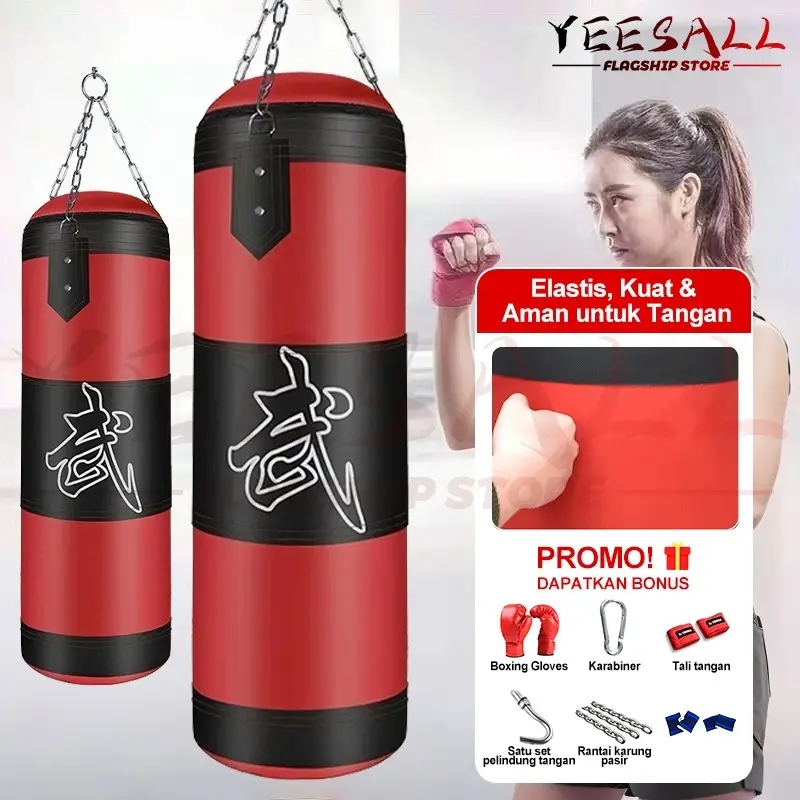 Samsak Tinju Gantung Paket Lengkap - Samsak MMA, Muay Thai, Boxing, Karate | Kualitas Tinggi