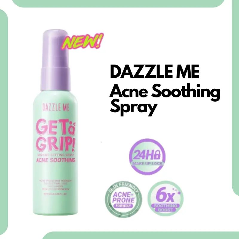 Dazzle Me Get A Grip Make Up Setting Spray Acne Soothing 60ml Wajah 0