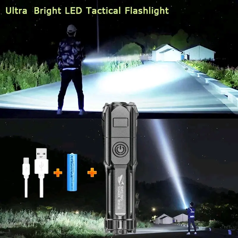 Senter SWAT Mini Fokus Zoom F15T LED Super Terang 36W Cahaya Putih 2