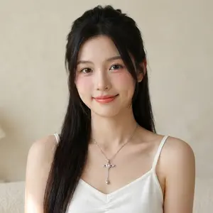 Kalung Wanita Titanium Anti Karat Liontin Cupid Cinta Sayap Malaikat Tidak Mudah Berubah Warna Elegan Rantai