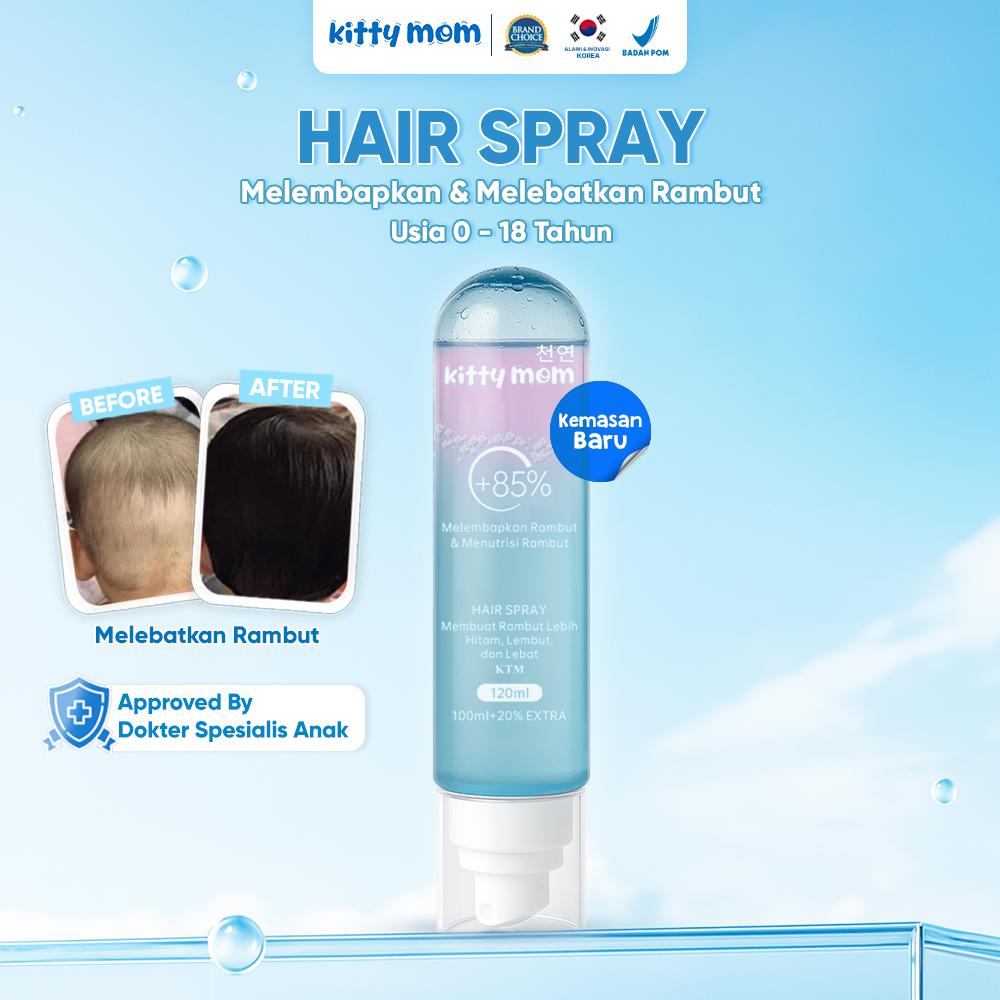 Kitty Mom Hair Lotion Spray Vitamin & Pelebat Rambut Bayi Hair Care Anak Baby Newborn Skincare Hair Tonic Anak & Remaja 0-18 Tahun