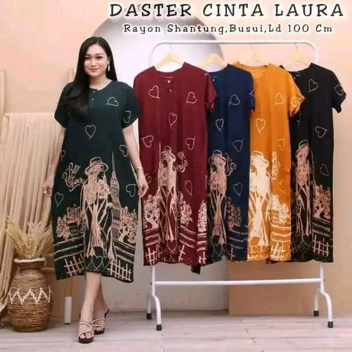 daster standar ld 105cm   busui friendly kancing depan