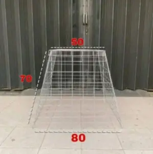 Kandang Ayam Piramid Bahan Besi Galvanis Ukuran L 80 x 70 x 50