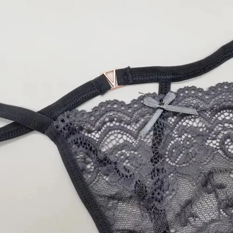 CELANA DALAM WANITA - GSTRING PREMIUM 80% NYLON TRANSPRAN  MOTIF SEGITIGA BAGIAN BELAKANG 87507 2