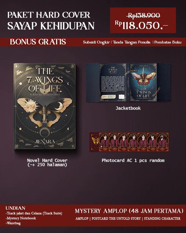 Novel 7 SAYAP KEHIDUPAN - THE 7 WINGS OF LIFE - Jienara - Penerbit Akad 1
