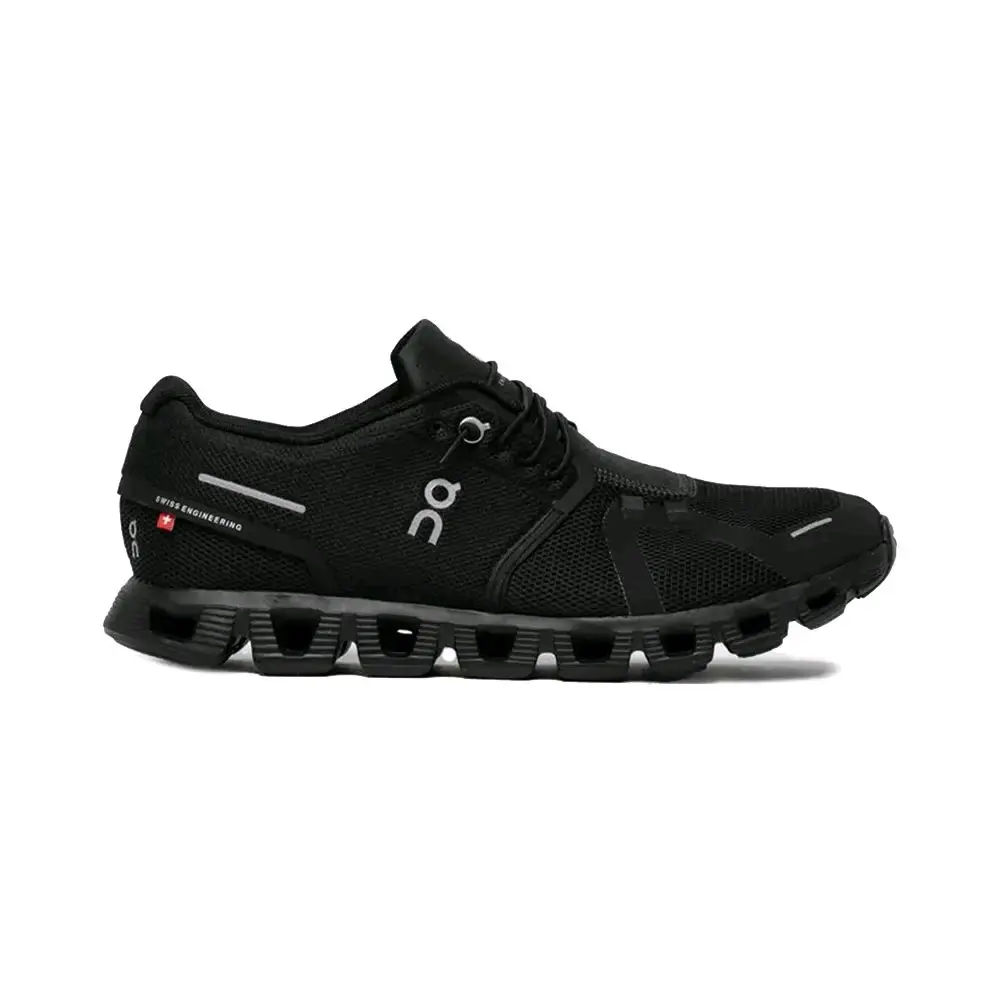 Sepatu On Running Cloud 5 Triple Black Outdoor