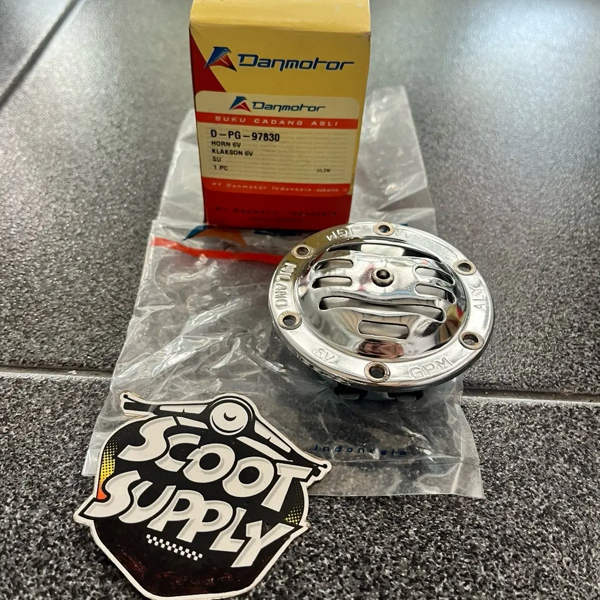 Klakson Vespa 6 Volt Super Sprint Vbb Bajaj Danmotor