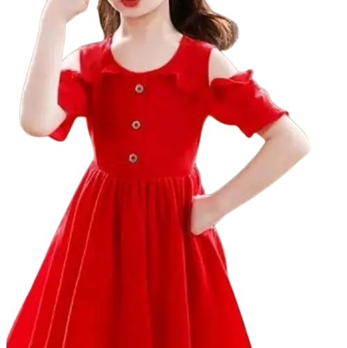 Baju Dress Anak Perempuan Korea Serena Kid Usia 7 8 9 10 Tahun Ardila Crepe1 Murah Terbaru 4