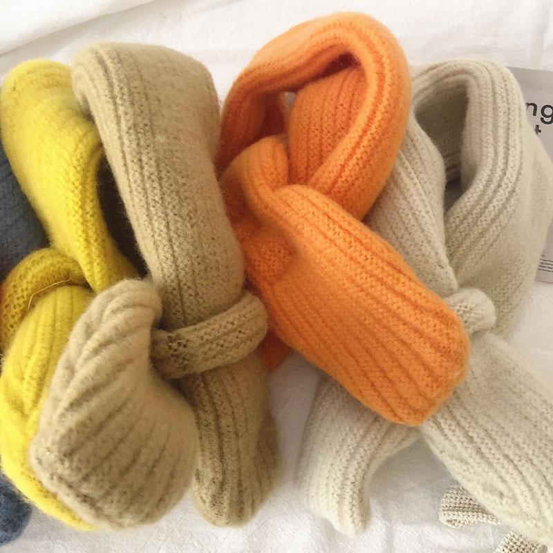 Product Introduction of Soft Knitted Kids Scarf Winter Warm Infant Toddler Neck Warm Girl Boy Scarves 7