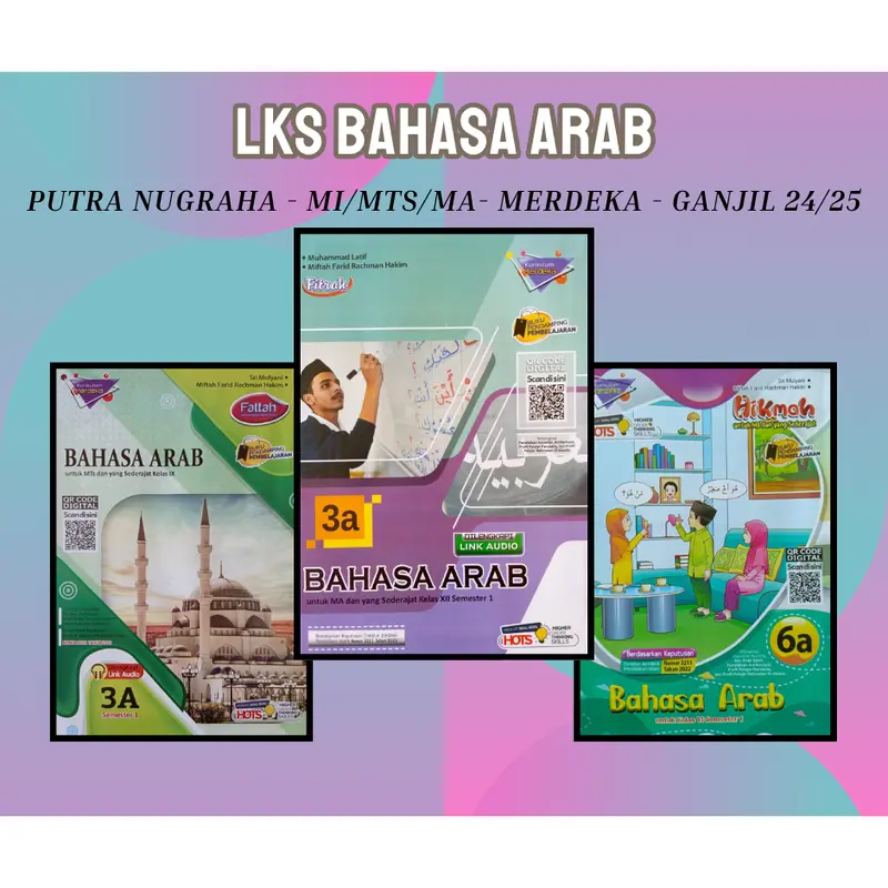 Buku LKS BAHASA ARAB PUTRA NUGRAHA MI MTS MA KMA 3211 Merdeka Ganjil 2024/2025 - Original 0