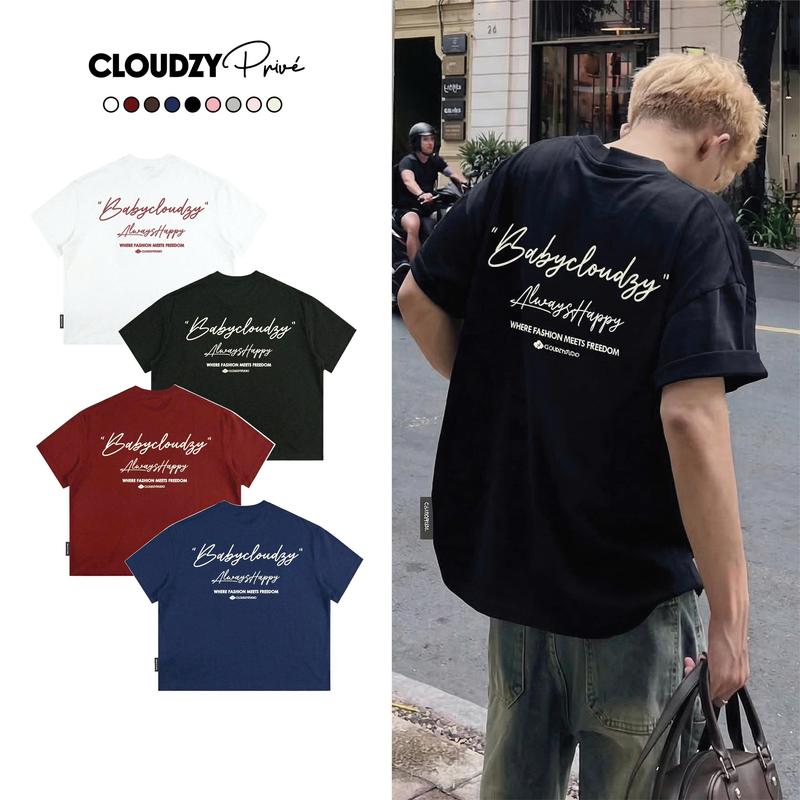 Áo Thun Localbrand CloudzyPrivé "BABY" Form Boxy Unisex Premium 100% Cotton…