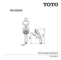 Gambar TOTO Hand Shower P61400CR | Kepala Hand Shower dari TOTO Indonesia Kota Tangerang 2 Tokopedia