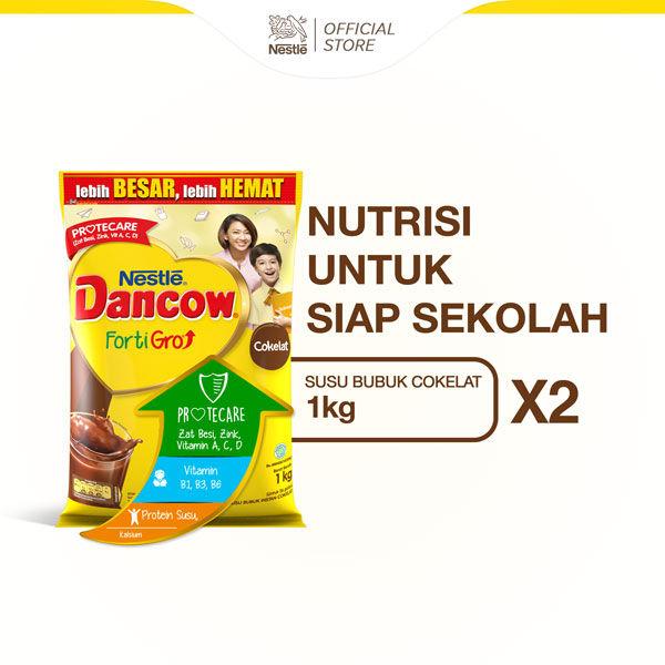 Nestle Dancow Fortigro Coklat 1KG Susu Bubuk Chocolate Dairy Milk 5