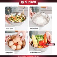 Gambar SUBRON Baskom stainless 14cm 16 cm 18 cm tebal multifungsi kecil mangkok cuci tangan Steel - 14 cm	 dari SUBRON KITCHENWARE Kab. Bandung 4 Tokopedia