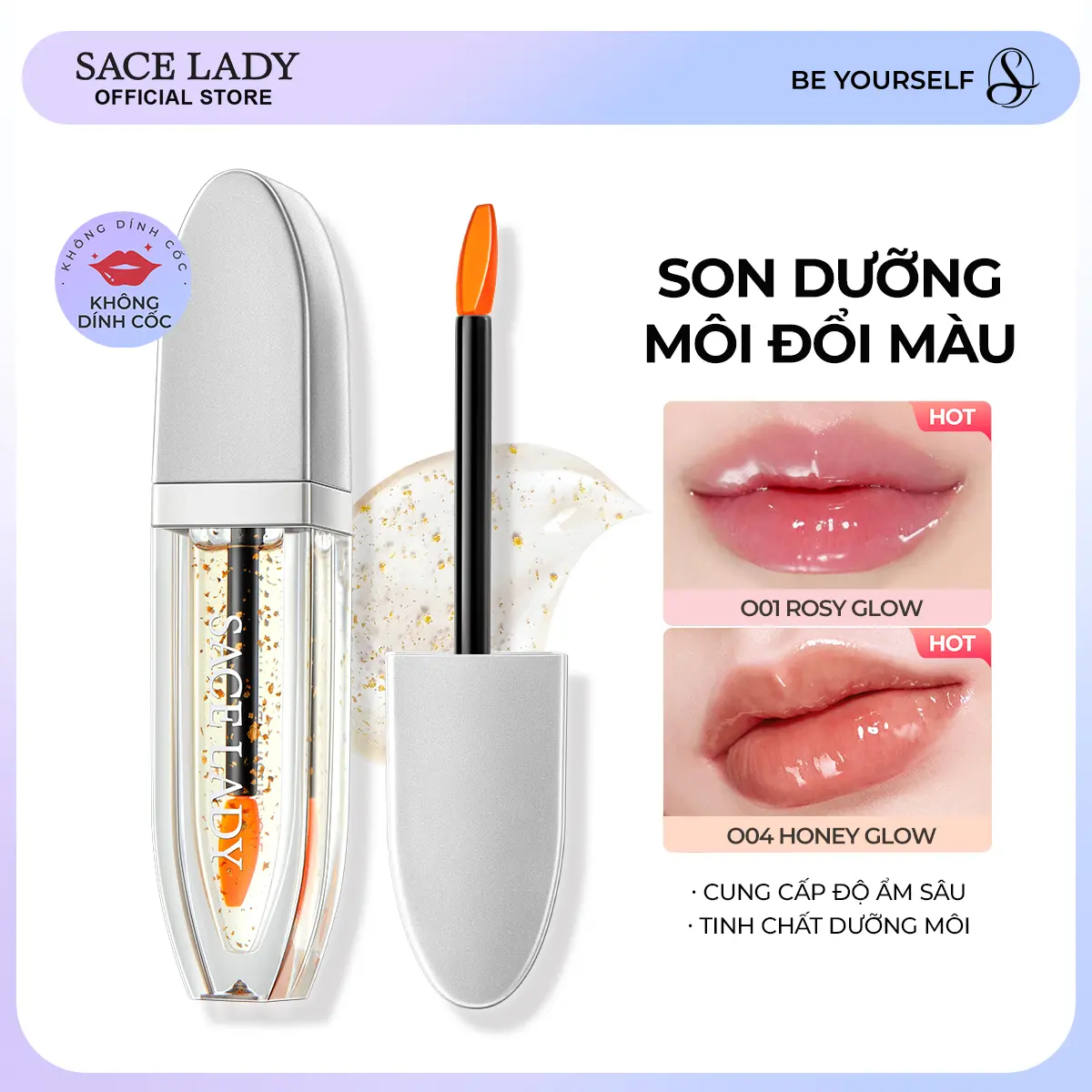 [COD] Dầu Dưỡng Môi SACE LADY Giúp Làm Hồng Dưỡng Môi Có Màu Không Thấm Nước 3.3g