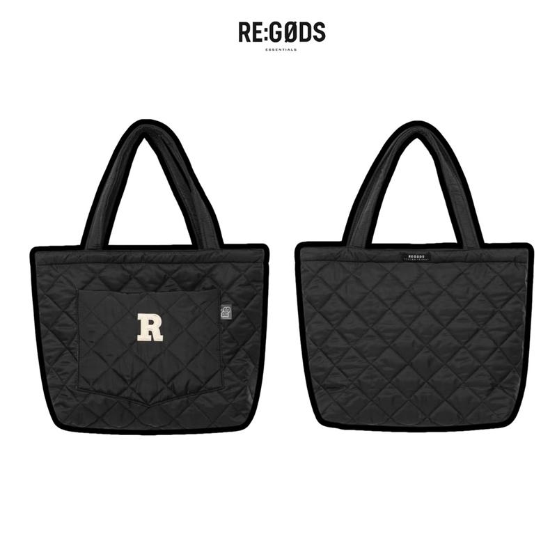  Túi Tote phao chần bông Regods đựng vừa hơn 2 laptop 17inch form rộng unisex nam nữ -  Oversized Puffer Bag 