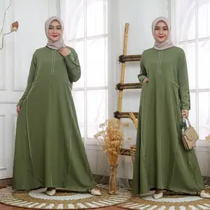 Gamis Abaya Sagita Bahan Tifany Busui Wanita Remaja Muslim Elegan TErbaru 2024