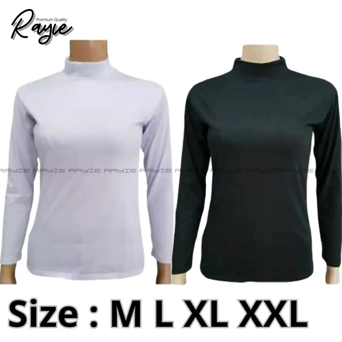 Baju Manset Kaos TurleNeck / Kerah Tinggi Lengan Panjang Ukuran M-XXL - Inner Manset