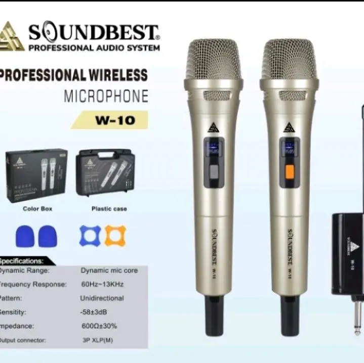 Mic Microphone Wireless Soundbest W-10 Original 0