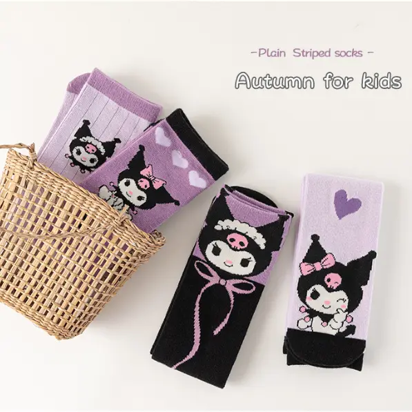 [Tokobig] Kuromiungu4 Kaos Kaki Anak Import Kaos Kaki Anak Perempuan Kaos Kaki Panjang 2