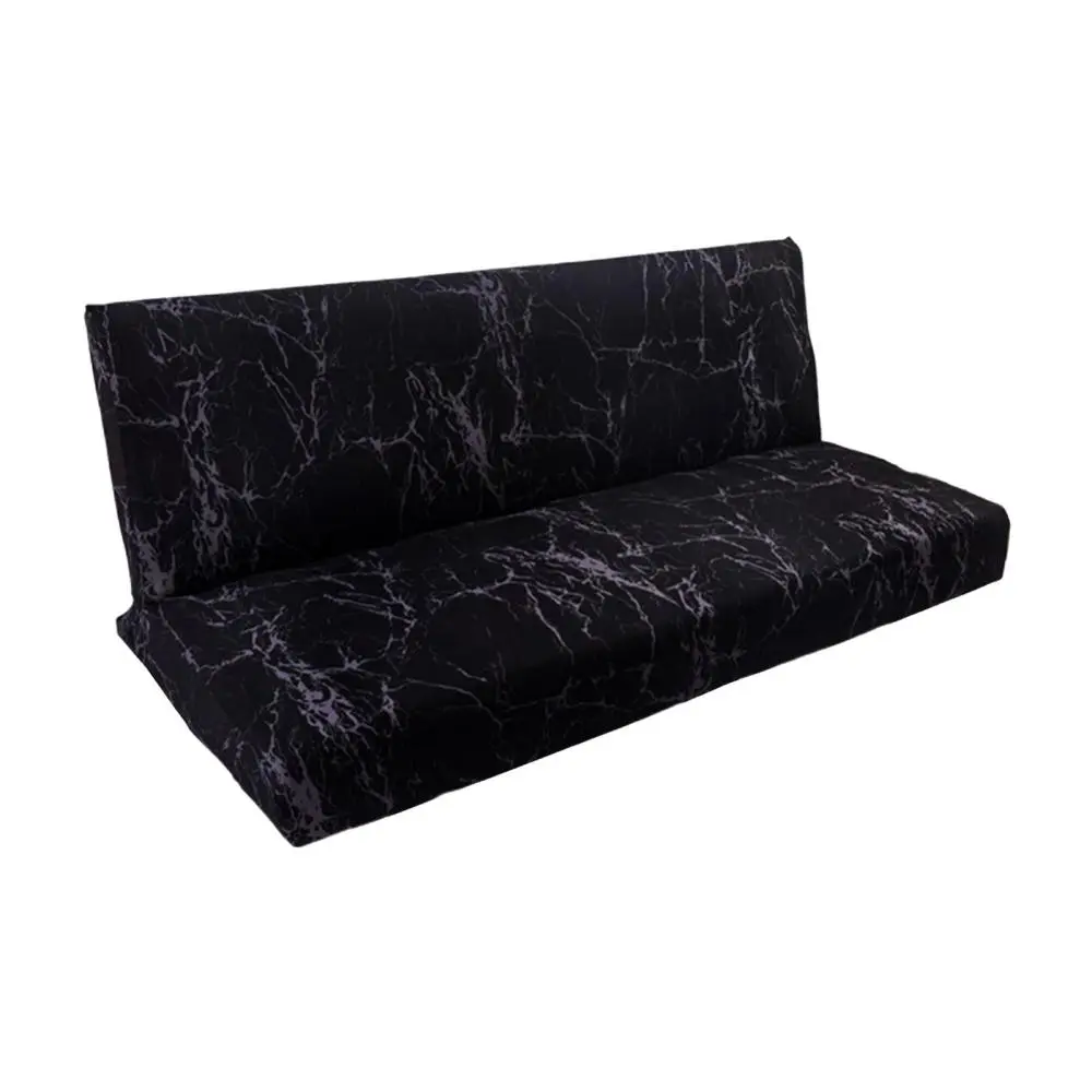 Stretch Sofa Slipcover,Armless Futon Cover,Printed Fitted Furniture Protector,Elastic Washable Armless Sofa Cover,Folding Couch Shield Sofa Cover