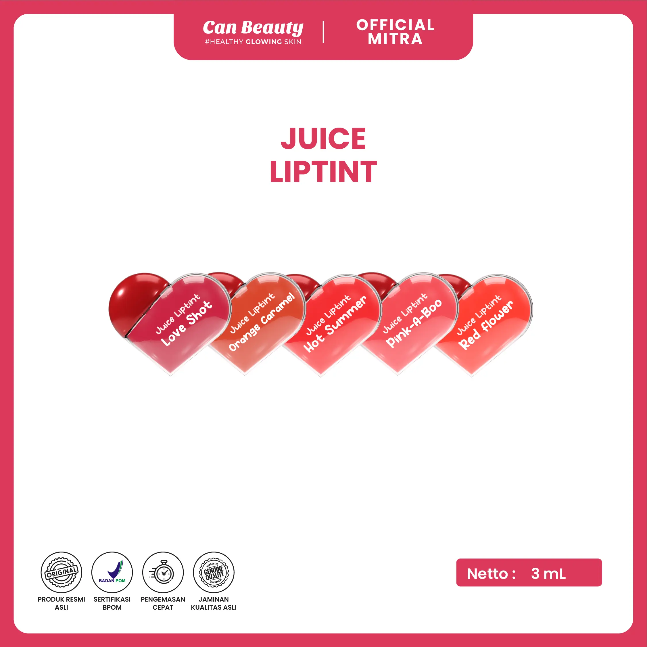 CAN BEAUTY LIPTINT JUICE TAHAN LAMA