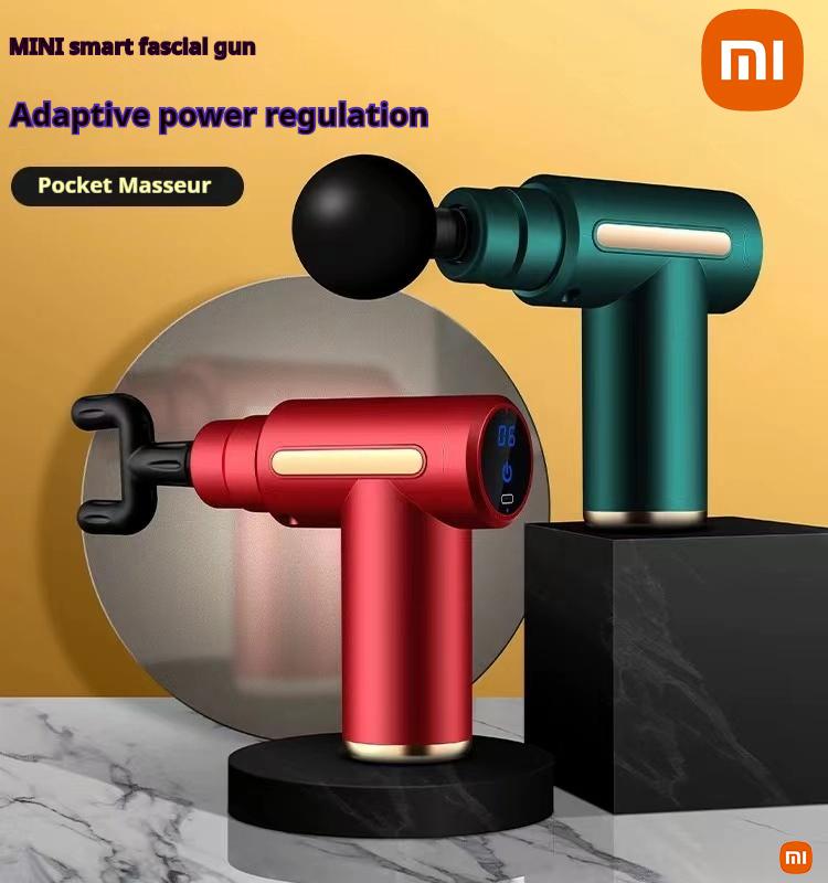 Portable Mini Muscle Massage Vibration Massage Fitness Device Gun LCD ...