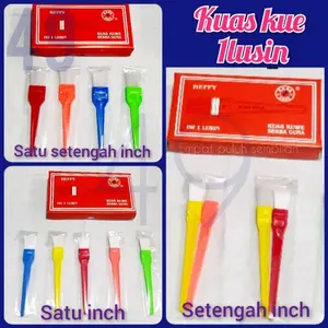 grosir 1 lusin kuas kue plastik / kuas nylon / pastry brush kuda