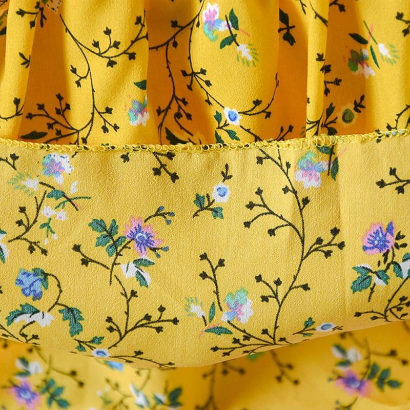 Product Introduction of Summer Casual Baby Girls Floral Pattern Strap Dress Cotton Kids Toddler Sleeveless Pageant Sundress 19