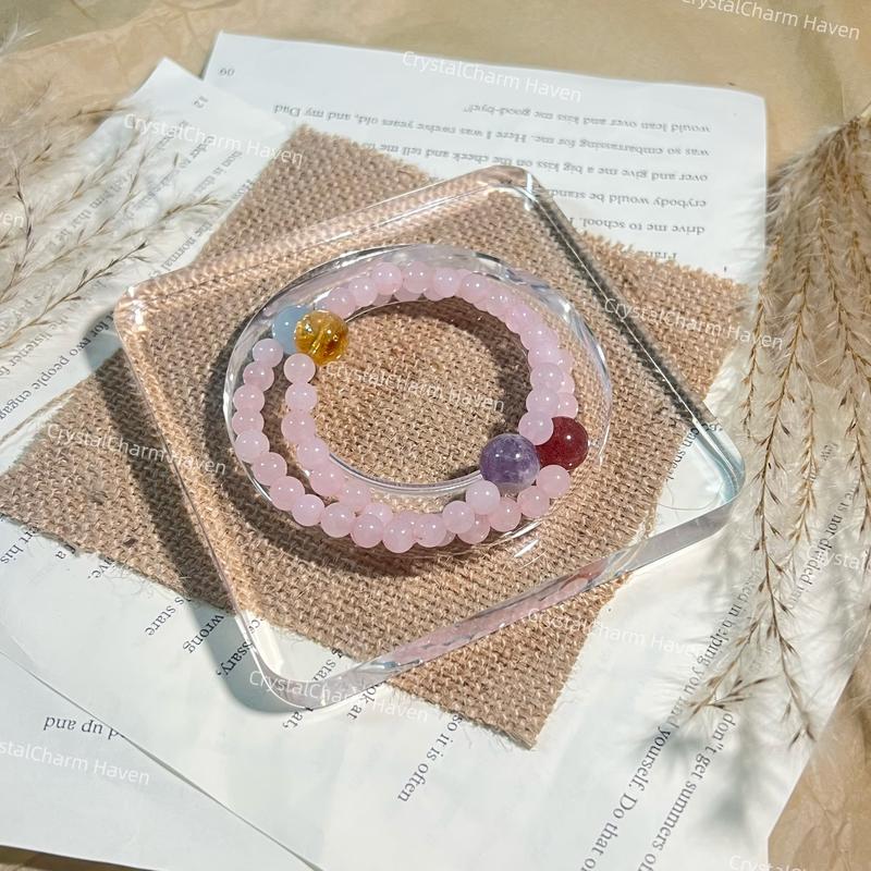 Product Introduction of DIY of Light Luxury and Fashionable Bracelets. Handmade Stringing, with Unique Personality. Beads that Attract Romantic Luck. 6