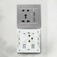 Gambar Taffware Stop Kontak Universal UK EU US 2 Port USB w/ On Off Switch - Putih dari Taffware Official Store Kota Administrasi Jakarta Barat 5 Tokopedia