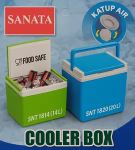 COOLER BOX SANATA 37 LITER | TEMPAT ES DENGAN GAGANG TARIKAN DAN RODA