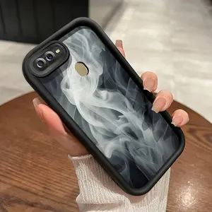 Casing Hp untuk OPPO A7 OPPO A5s OPPO A12 OPPO A12S A11k Case pola kabut berwarna Softcase baru HP lunak ganda Kesing pelindung silikon sederhana Casing