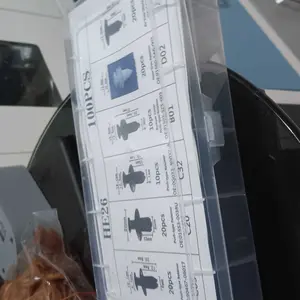 [Kreasiva] 100 Pcs Baut Rivet Klip Serbaguna Bemper Body Spakbor Motor Mobil Universal