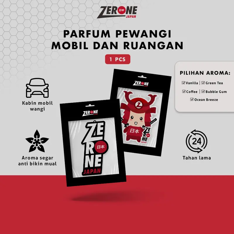 ZERONE Parfum Mobil - Tahan Lama Recommended Mewah Gantung Wangi Anti Mual Segar Banyak Aroma 0