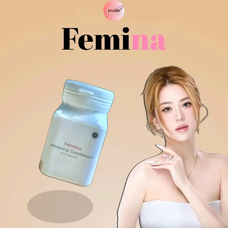 [TERLARIS] SUPLEMEN FEMINA WHITENING GLUTATHIONE | MEMUTIHKAN KULIT DAN WAJAH | MENCERAHKAN 2