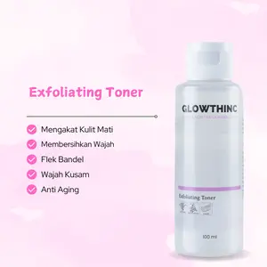 Glowthinc Glow & Moist Exfoliating Toner Wajah Kusam Hitam