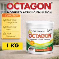 Gambar (1 KG) Cat Tembok OCTAGON Modified Acrylic Emulsion - OC Super White dari Boxer Paint Official Store Kab. Sidoarjo 1 Tokopedia
