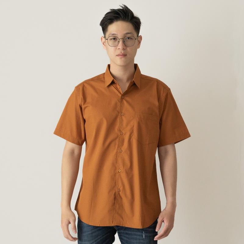 BENHILL Kemeja Basic Formal Pria Pendek Katun Poplin New Colors 6