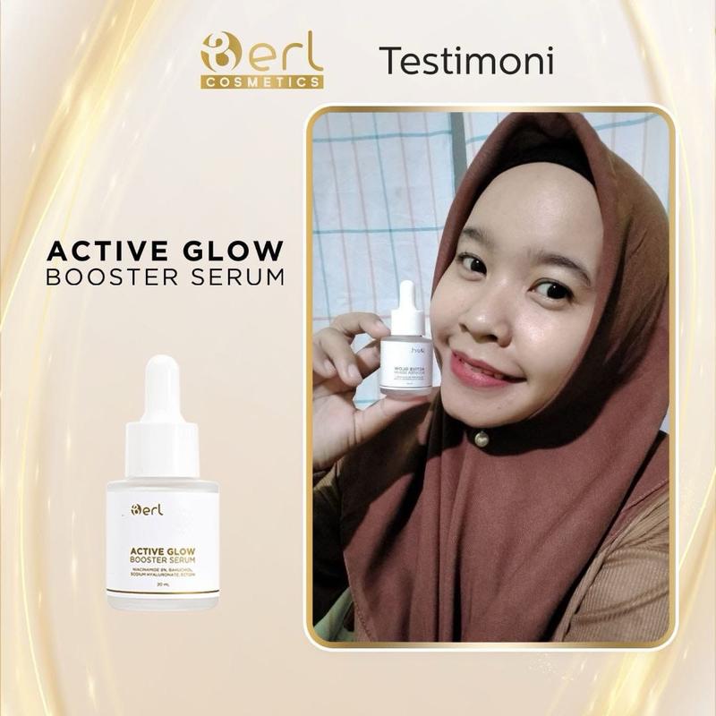 B Erl Active Glow Booster Serum (DOKTIF APPROVED) Mencerahkan Wajah Aging Pencerah Dark Perawatan 4