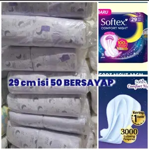 Softex 29cm Isi 50 Varian Sayap - Pembalut Wanita