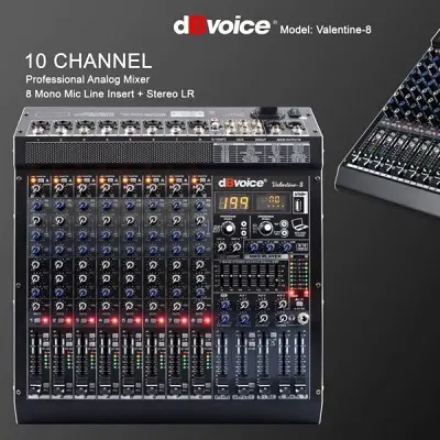 Mixer dBVoice Valentine 8 Original 8 Channel db Voice