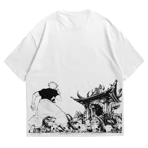[Anime Combo Version] Kaos Oversize Sukuna VS Gojo Satoru Cotton Combed Unisex
