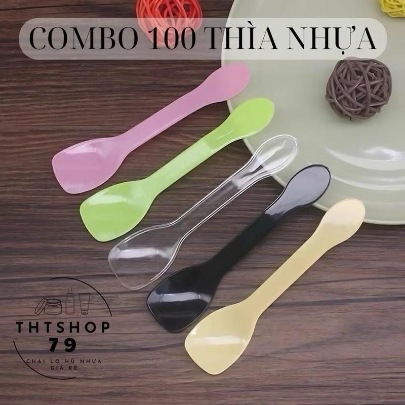 Combo 10 muỗng múc kem 10cm - giao lộn xộn màu