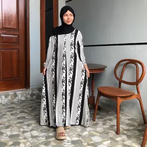 Long dress daily rayon premium pj 125 by Hanin