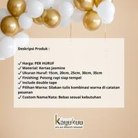 Gambar Kreasikayukuu Custom Tulisan Nama HARGA PER HURUF | Dekorasi Pesta dan Ulang Tahun Tasyakuran Aqiqah / Khitan Jasmine - T10, hitam dari kreasikayukuu Kab. Boyolali 3 Tokopedia