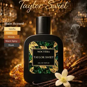 Noctéra Taylor Sweft Eau de Parfum - Aroma Vanilla Amber Woody Warm Spicy & Musk - Parfum Elegan untuk Pria dan Wanita Paket
