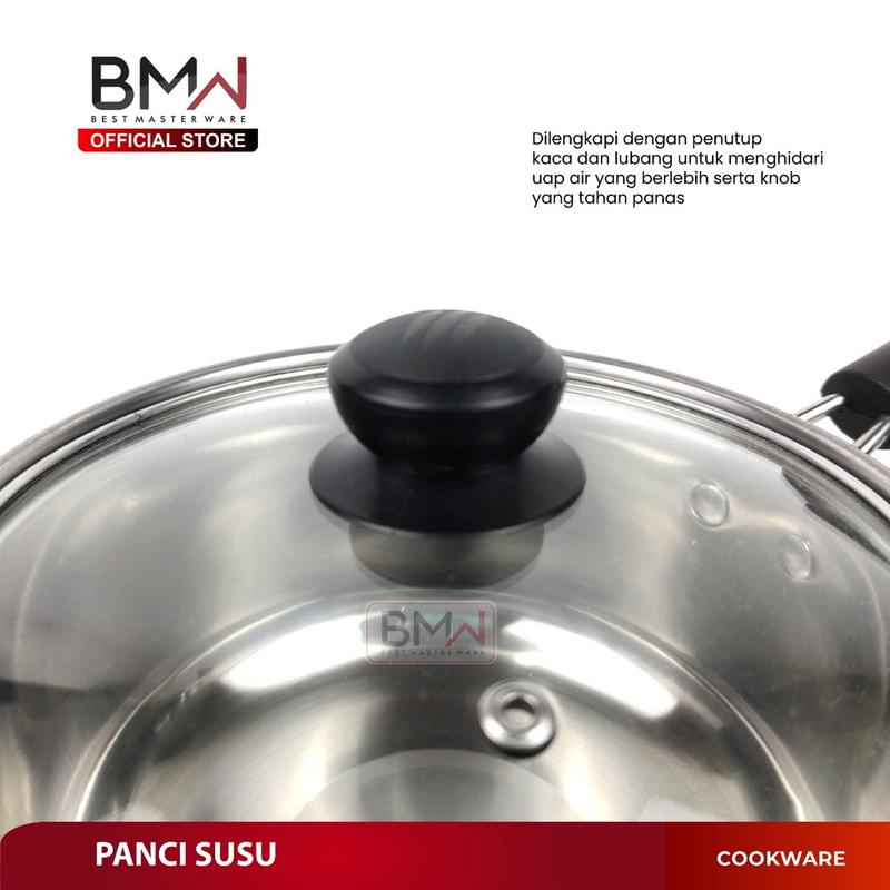 1 Pcs Panci Susu Stainless Steel Milk Pot Panci Sup Soup Pot Milk Pot Gagang Multifungsi Uk 20 cm 2